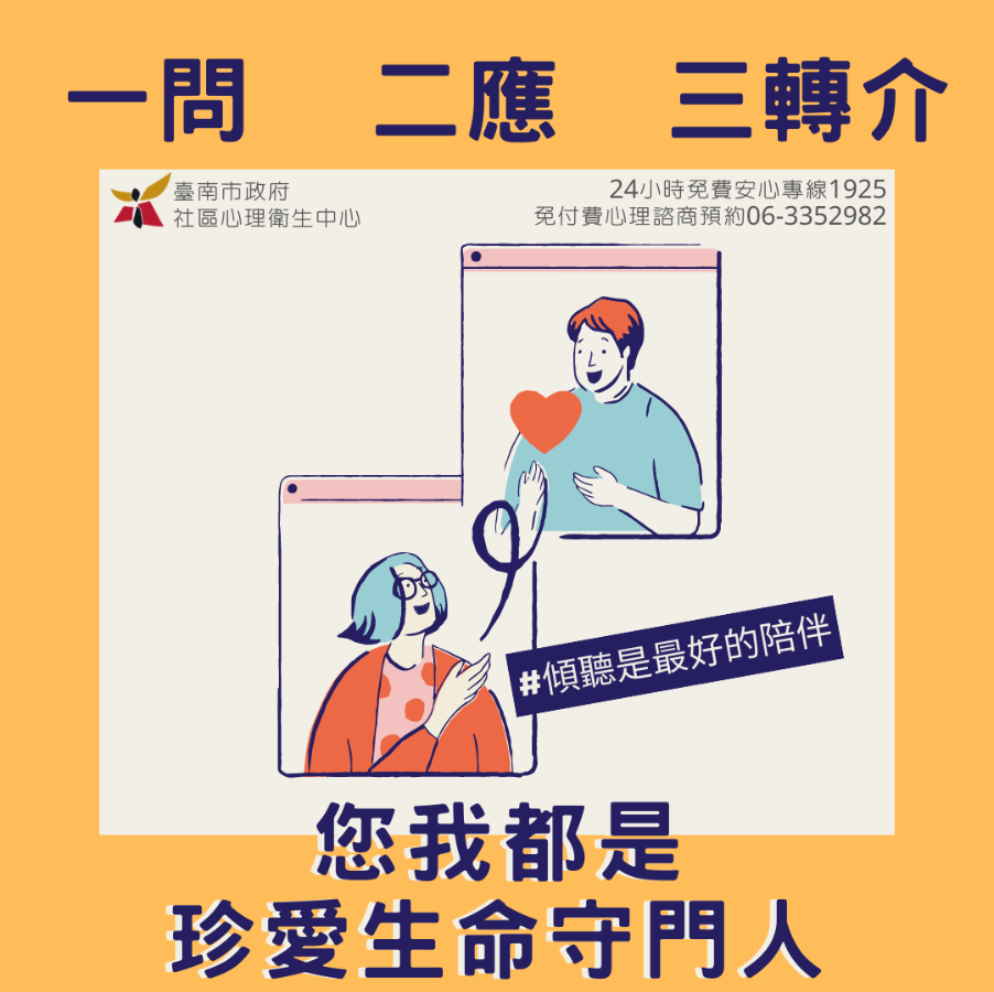 您我都是珍愛生命守門人-一問二應三轉介